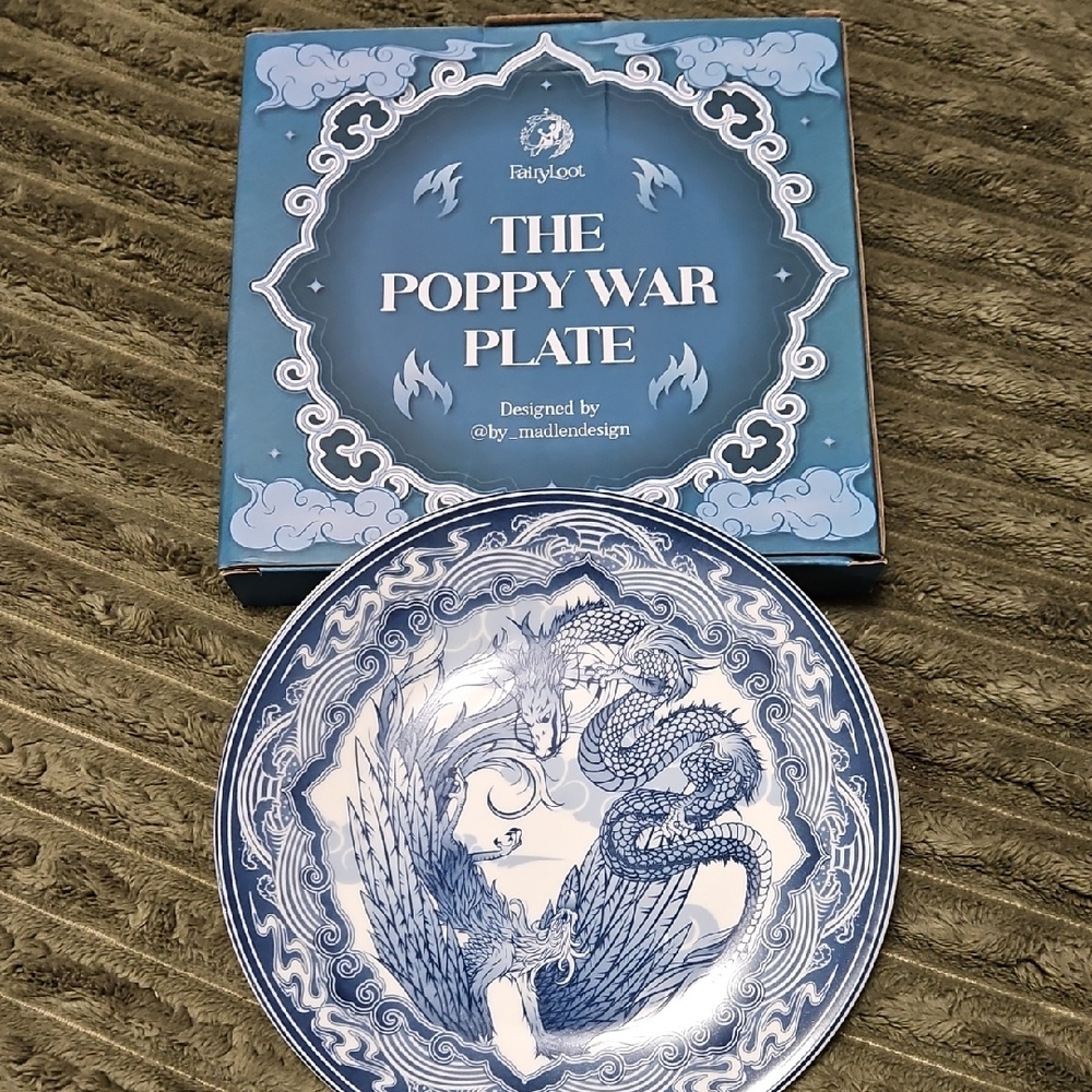 The Poppy War Plate by FairyLoot
